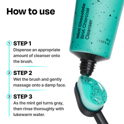 [Amazon’s Choice] Mint Chocolate BHA Charcoal Cleanser